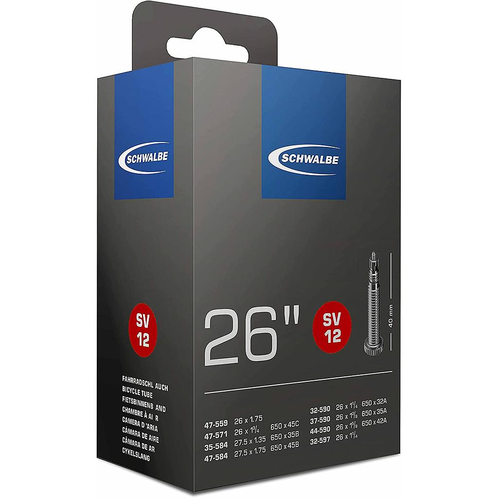 SCHWALBE Schlauch SV12 Prestaventil 26"/40/25/40-559