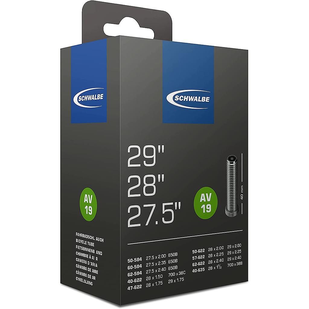 SCHWALBE Schlauch AV19 Autoventil 27.5-29"/40/62-584/635