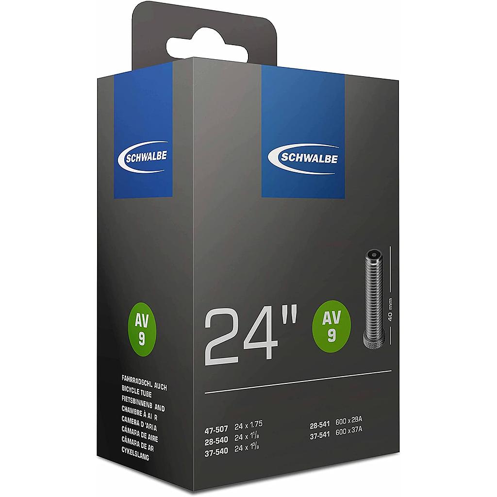SCHWALBE Schlauch AV9 Autoventil 24"/40/28/47-507/541