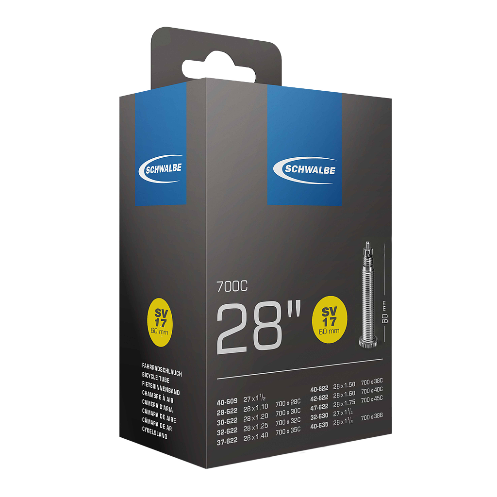 SCHWALBE Schlauch SV17 Prestaventil 28"/60/28/47-622/635